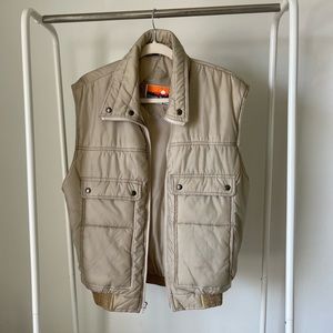 Tan puffer vest